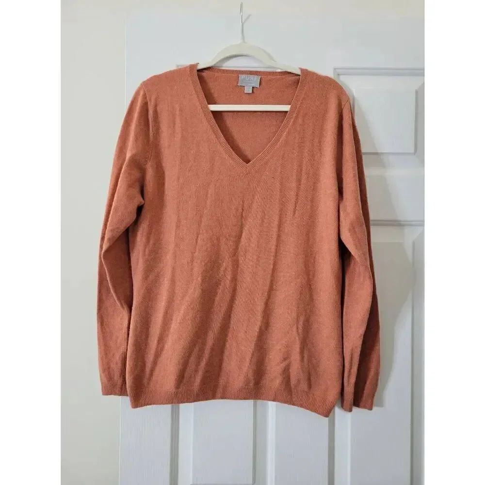 PURE COLLECTION V-neck Cashmere Sweater 14/16
